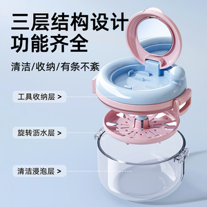 Braces Storage Box Portable Orthodontic <b>Retainer</b> <b>Case</b> With Cleaning Function Food Grade PP Material Safe No Odor - Product Image 5