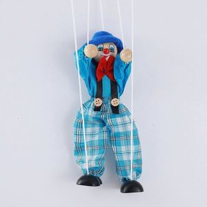 Marioneta de sombra de payaso de madera con cuerda, estilo europeo y americano, juguetes infantiles en stock - Product Image 6