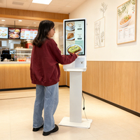 Kiosque de commande automatique pour restaurant et commerce de détail, 23,6 pouces, avec paiement en libre-service, système Android tout-en-un