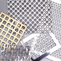 Grille de grillage galvanisée Clôture en tôle perforée de 6mm Panneaux en aluminium perforés pour revêtement de façade Extérieur