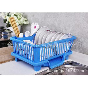 Draining Dish Rack <b>Plastic</b> PP Quick Dry Square Sink Shelf Dish Organizer Storage <b>Basket</b> Injection Molding - Product Image 1