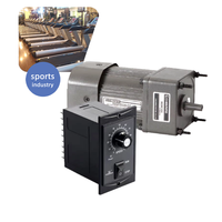 Moteur AC monophasé avec boîte de vitesses 110V/220V 4P 60W, micro-moteur à engrenages avec contrôleur de vitesse pour machine alimentaire