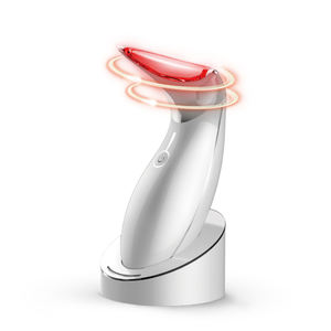 Pemijat leher pemanas elektrik portabel pintar, perangkat kecantikan LED dapat disesuaikan 2024 - Product Image 3