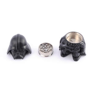 Le plus récent 3 pièces en alliage de zinc <span class=keywords><strong>Wars</strong></span> Star Black Warrior Darth Vader broyeur d'herbes en métal pour accessoires de fumer - Product Image 3