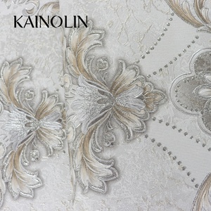 <span class=keywords><strong>Papier</strong></span> <span class=keywords><strong>peint</strong></span> <span class=keywords><strong>baroque</strong></span> damassé victorien 3D blanc et or, texturé, anti-moisissure, pour salon, cuisine, chambre, école, hôtel - Product Image 4