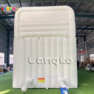 زحليقة هوائية بيضاء قابلة للنفخ للتأجير في الحفلات، منزل نطاط قابل للنفخ، زحليقة هوائية للمرح في الهواء الطلق مع نافخ هواء - Product Image 5