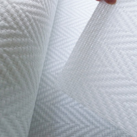 Rouleau de papier peint en fibre de verre peignable pour la décoration murale intérieure, imperméable, ignifuge, 120g 150g