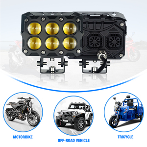 Liuhjg Chất lượng cao vuông 6 <span class=keywords><strong>LED</strong></span> ống kính tại chỗ lightwhite màu vàng và màu đỏ Devil của Eyes <span class=keywords><strong>LED</strong></span> Đèn Xe Máy - Product Image 6