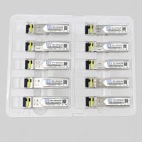 Transceptor Óptico SFP BiDi de 1.25G, 20kM, 1310nm/1490nm/1550nm, LC, Fibra Monomodo SMF, DDM, Módulo SFP Bidireccional de Fibra Única