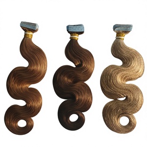 Extensiones de Cabello Humano Remy 100% de Dragonbeauty Factory, de 10 a 30 Pulgadas, Extensiones de Cabello Ruso de Alta Calidad con Cinta Adhesiva, Onduladas y Rizadas, al por Mayor - Product Image 3