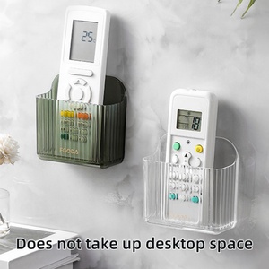 New Free Punching Wall-mounted <b>Storage</b> <b>Box</b> Transparent TV Air-conditioning Remote-control <b>Storage</b> <b>Box</b> <b>Storage</b> Supplies - Product Image 5