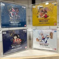 Boîte de présentation en acrylique transparente de haute qualité, personnalisée pour le jeu de cartes One Piece, avec rangement