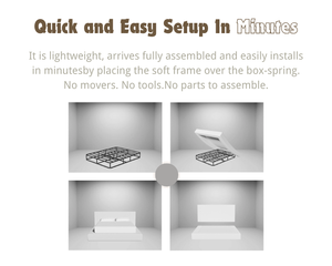 Phong cách Hiện Đại Nữ hoàng-kích thước cấu hình thấp nền tảng giường màu đen và trắng bọc phòng ngủ giường mềm mại - Product Image 5