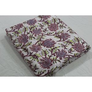 Fournisseurs de tissus imprimés à la main de Jaipur, tissus 100% coton, tissus imprimés à la main doux et naturels au mètre - Product Image 3