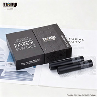 Flacon de parfum rechargeable écologique et recyclable de 10 ml, ensemble de voyage avec boîte carrée grise et logo imprimé UV