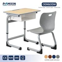 Tables et chaises de salle de formation en plastique durables et ergonomiques, design moderne, tables réglables pour les ateliers scolaires, les réunions