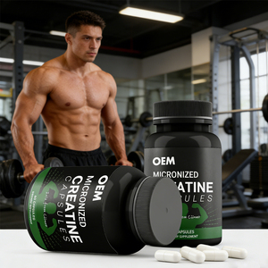 Cápsulas de Creatina Monohidrato Micronizada OEM/ODM, Aptas para Dieta Keto, Suplemento para Gimnasio, Cápsulas de Creatina para Antes del Entrenamiento y Apoyo Muscular - Product Image 1