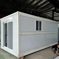 Maison préfabriquée pliable de 40 pieds en Pologne, Allemagne, Thaïlande, paquet plat à pliage rapide, petite structure européenne, maison en conteneur pliable