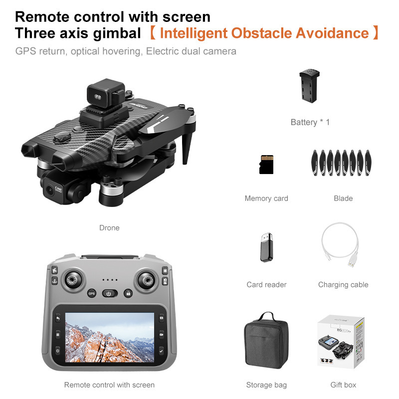 Rg808pro : Évitement d'obstacles laser en fibre de carbone