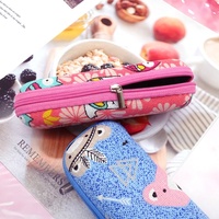 Lunettes de mode fermeture éclair lunettes de soleil de protection emballage sacs de transport Portable Eva étui enfants boîte Logo personnalisé