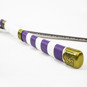 Réplica de la Katana Nidai <span class=keywords><strong>Kitetsu</strong></span> del País de Wano de One Piece, Color Morado y Blanco, para Cosplay de Luffy y Coleccionables - Product Image 4