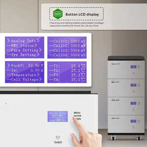 Batería Apilable Lifepo4 de 30kwh 51.2v 48V 300ah, Energía Solar de Litio, Puerto de Comunicación CAN, Red Híbrida, IP65, Capacidad Dividida 100ah - Product Image 5