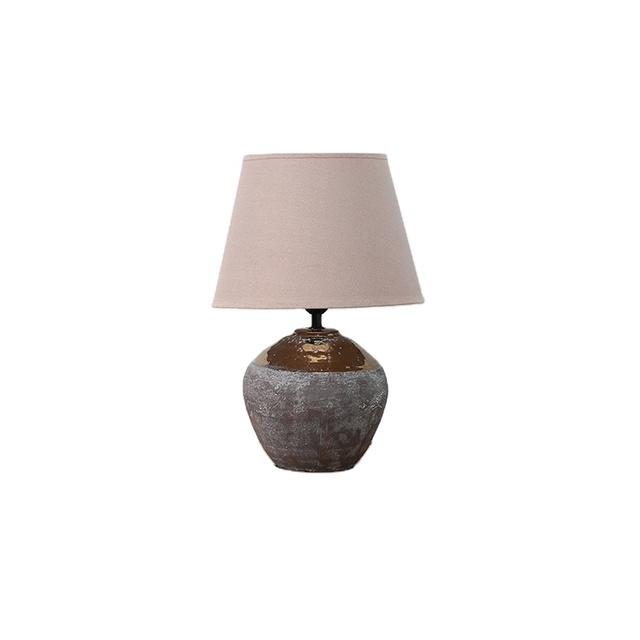 Modern Corner Retro Handmade Ceramic Table Lamp Living Room Stand Lamp Decoration Desk Lamp