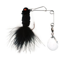 Haute qualité usine en gros couleur plomb crochet attaché plume tête plombée crochet 1g-5g eau douce mer pêche perche