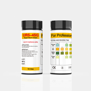 <span class=keywords><strong>Tiras</strong></span> <span class=keywords><strong>Reactivas</strong></span> para Análisis de <span class=keywords><strong>Orina</strong></span> de 4 Parámetros URS-4 SG, Kit de Prueba de <span class=keywords><strong>Orina</strong></span> para <span class=keywords><strong>Glucosa</strong></span> y pH, <span class=keywords><strong>Tiras</strong></span> de Plástico Manuales con Certificación CE - Product Image 4