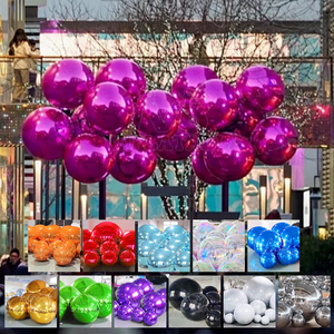 <b>Custom</b> Iridescent Metallic Spheres Birthday Party Wedding Decorative Colorful <b>Balloon</b> Inflatable Mirror Balls Mirrior Ball Spher - Product Image 1