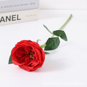 Real Touch Künstliche Austin Blumen Stiel Lebendige gefälschte Austin Rose Pfingstrose für Home Wedding Decoration - Product Image 4