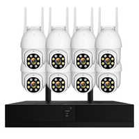 Sistema de Cámaras de Seguridad Inalámbricas Wistino de 8 Canales y 6MP, Kit Wifi PTZ de 8 Canales con Audio