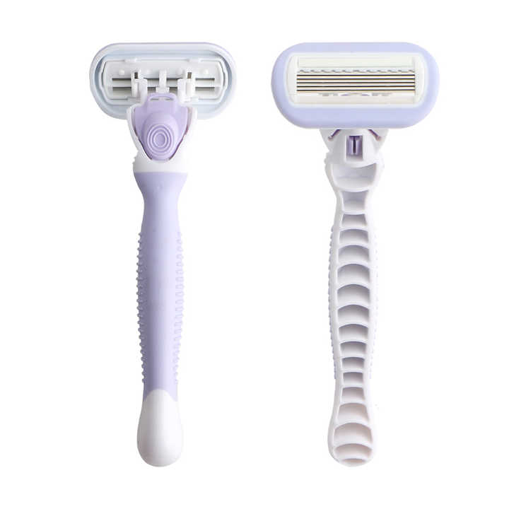 6 Guard Razor 6 blade shaving ladies razor, six blades refills cartridge with wide ...