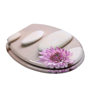 Bofan Bois Moulé UV nouveauté occidentale couleur Privé fleurs fraîches Personnalisées impression portable sièges de toilette - Product Image 4