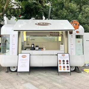 Food Truck, Rimorchio per Caffè e Pizza, Attrezzature da Cucina, Carretto per Snack da Strada - Product Image 5
