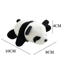 Broches en peluche personnalisées en forme d'animaux mignons (Panda, Ours) pour cadeaux d'anniversaire