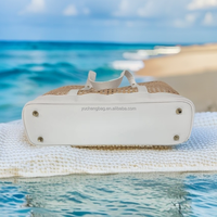 2024 nouveau YCH sacs de plage en paille de luxe été évider sac à main en paille de rotin femmes sac de plage