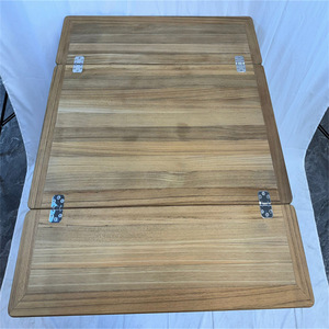 Mesa Plegable de Madera de Teca con Alas, 960/480x890 mm, para Yates, Autocaravanas, Accesorios Marinos, Material de Madera y EVA - Product Image 1