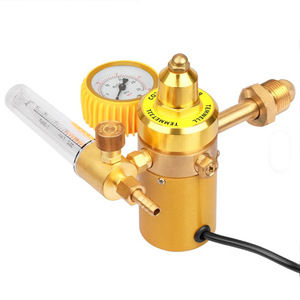 เครื่องลดแรงดันก๊าซคาร์บอนไดออกไซด์แบบทองแดงทั้งหมด 110V 220V 36V สำหรับเชื่อมอาร์กอน พร้อมมิเตอร์วัดก๊าซ CO2 กำลังไฟ 190W - Product Image 5