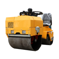 Machines de construction 1 tonne 2 tonnes 3 tonnes 4 tonnes 5 tonnes 6 tonnes 8 tonnes Rouleau compresseur à double tambour simple Rouleau compacteur entièrement hydraulique
