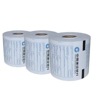Low price and high quality 80*80mm 2 1/4'' x 85' thermal pos paper receipt paper roll for ATM machine