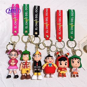 Anime <span class=keywords><strong>El</strong></span> <span class=keywords><strong>Chavo</strong></span> <span class=keywords><strong>Del</strong></span> Ocho llavero de dibujos animados niño muñeca colgante llavero bolsa coche llavero llaveros joyería divertida regalo de amigos - Product Image 1