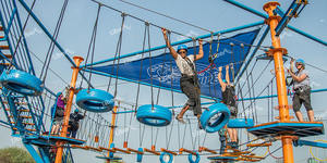 Circuito <span class=keywords><strong>de</strong></span> Aventuras al Aire Libre Forest Park, Circuito <span class=keywords><strong>de</strong></span> Obstáculos <span class=keywords><strong>de</strong></span> Cuerdas Altas Ninja Warrior para Niños, para Actividades Deportivas, Equipo <span class=keywords><strong>de</strong></span> Gimnasio en la Jungla - Product Image 4