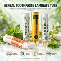 Tube laminé en aluminium et plastique pour dentifrice avec logo personnalisé, capuchon à vis imprimé UV, 12,7-35 mm, emballage pour soins bucco-dentaires