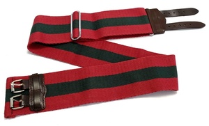 Cinturón estable <span class=keywords><strong>de</strong></span> cuero <span class=keywords><strong>de</strong></span> búhos y hebilla <span class=keywords><strong>de</strong></span> hierro, Color rojo, verde y rojo, <span class=keywords><strong>de</strong></span> buena calidad, para el mercado <span class=keywords><strong>de</strong></span> Fiyi, 8cm - Product Image 2