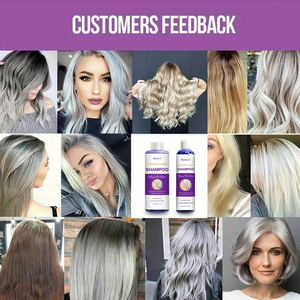 Champú Tonalizante Morado, Suavizante y Refrescante, Tónico Violeta <span class=keywords><strong>Azul</strong></span> <span class=keywords><strong>para</strong></span> Cabello Decolorado, <span class=keywords><strong>Rubio</strong></span> Helado, Plateado, Blanco, Esponjoso - Product Image 4