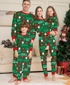 新年クリスマスパジャマ 無地白と赤の格子柄クリスマスセット 家族お揃いクリスマスパジャマ - Product Image 4