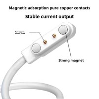 Cable de Carga Magnético con Imán Potente para Teléfonos Infantiles, Relojes Inteligentes, Vasos Mezcladores, Cable de Datos Recto de 2.54mm/3.5mm/4.00mm/7.62mm