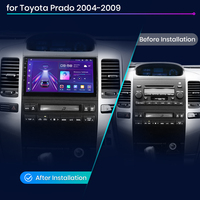 Autoradio Junsun Carplay Android Auto pour Toyota Prado 120 2004 - 2009 Lecteur DVD de voiture pour Toyota Prado 120 Autoradio stéréo