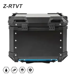 Motorcycle Metal Box Maxi-Scooter Motor Plain 45L Motorbike Trunk Aluminium Alloy Tail Box Baggage Luggage Accessories Parts